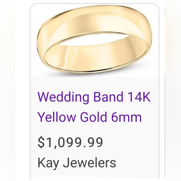 SOLID 14k YELLOW GOLD WIDE WEDDING BAND RING - Unisex Bridal Thumb Stacking Ring - Picture 9 of 15